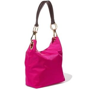 JPK Paris 75 Fuchsia Nylon Bucket Bag
